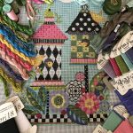 2018 Escape to Europe needlework classes Celebration Birdhouses